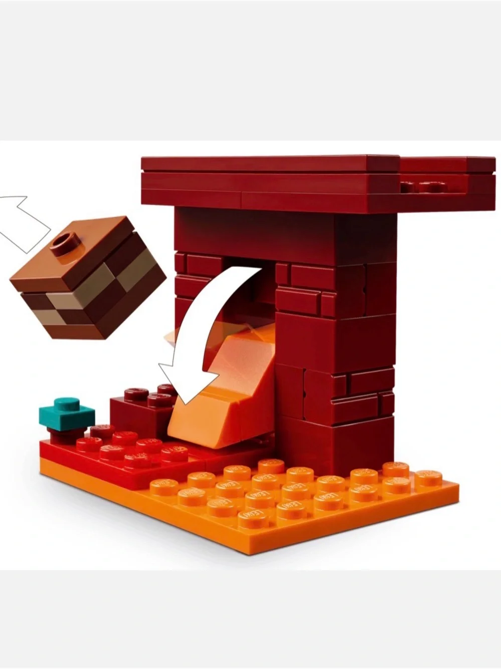 LEGO Minecraft The Nether Lava Battle (21266) 99pcs Alex 6+ Separator